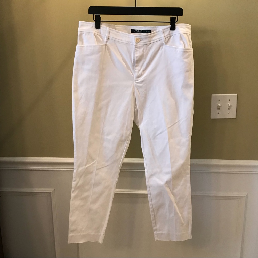 Lauren Ralph Lauren White Pants, Size 14. - Picture 1 of 7